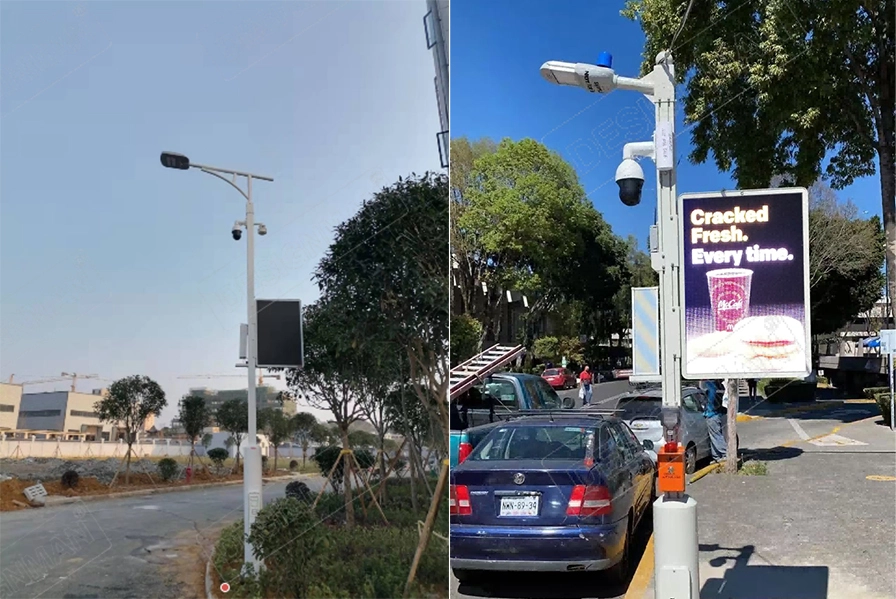 5G LED Street Pole Display